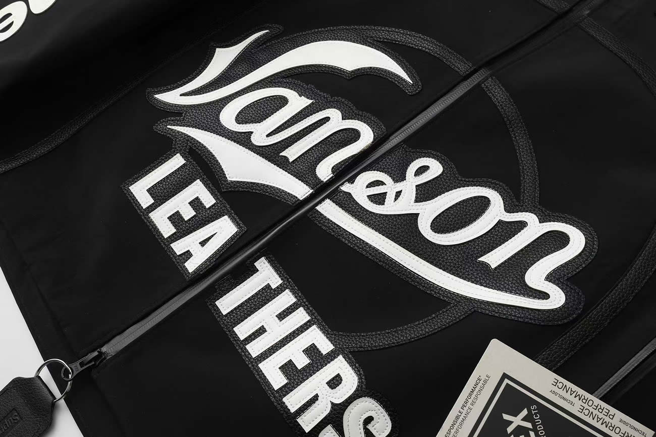 Supreme Vanson Leathers Gore Tex Shell Jacket Black Blue White Fw25 (9) - www.newkick.org
